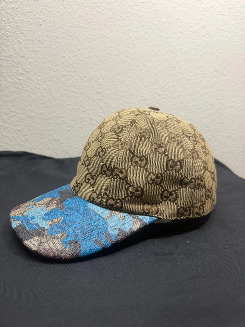 Gucci Beige GG Canvas Monogram Cap